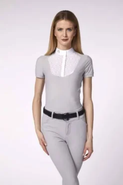 Sale Polo de concours manches courtes Skye - Femme La Cavalière En Concours|La Femme En Concours