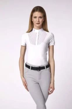 Sale Polo de concours manches courtes Skye - Femme La Cavalière En Concours|La Femme En Concours