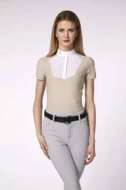 Sale Polo de concours manches courtes Skye - Femme La Cavalière En Concours|La Femme En Concours
