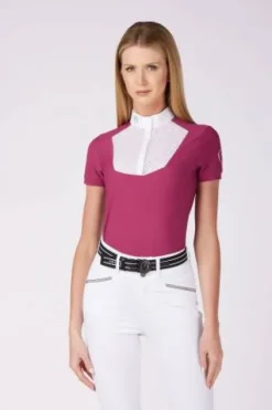 Sale Polo de concours manches courtes Skye - Femme La Cavalière En Concours|La Femme En Concours