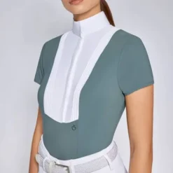 Best Polo de concours manches courtes Pétrole - Femme La Cavalière En Concours|La Femme En Concours