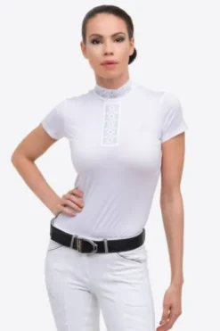 Best Polo de concours MYSTIQUE - - Technique et léger Femme La Cavalière En Concours|La Femme En Concours