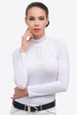 Clearance Polo de concours MYSTIQUE - - Technique et léger Femme La Cavalière En Concours|La Femme En Concours
