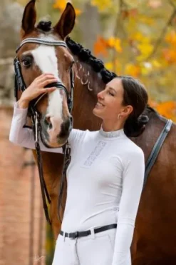 Clearance Polo de concours MYSTIQUE - - Technique et léger Femme La Cavalière En Concours|La Femme En Concours
