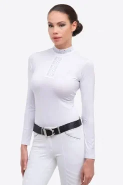 Clearance Polo de concours MYSTIQUE - - Technique et léger Femme La Cavalière En Concours|La Femme En Concours