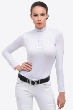 Clearance Polo de concours MYSTIQUE - - Technique et léger Femme La Cavalière En Concours|La Femme En Concours