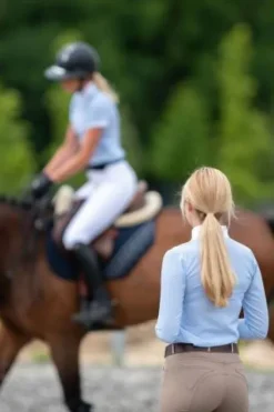 Hot Polo de concours PALAIS ROYAL - - Manches courtes Femme La Cavalière En Concours|La Femme En Concours
