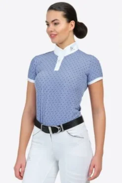 Hot Polo de concours PALAIS ROYAL - - Manches courtes Femme La Cavalière En Concours|La Femme En Concours