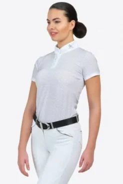 Hot Polo de concours PALAIS ROYAL - - Manches courtes Femme La Cavalière En Concours|La Femme En Concours