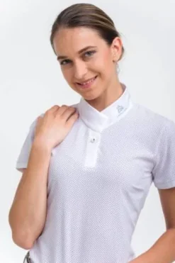 Hot Polo de concours PALAIS ROYAL - - Manches courtes Femme La Cavalière En Concours|La Femme En Concours