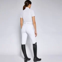 New Polo de concours Perforated Jersey Button - Femme La Cavalière En Concours|La Femme En Concours