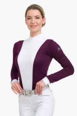 Clearance Polo de concours QUEEN - - Manches longues Femme La Cavalière En Concours|La Femme En Concours