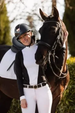 Clearance Polo de concours QUEEN - - Manches longues Femme La Cavalière En Concours|La Femme En Concours