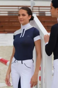 Discount Polo de concours équestre HIGH TECH OVAL - - Haute performance Femme La Cavalière En Concours|La Femme En Concours