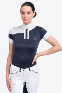 Discount Polo de concours équestre HIGH TECH OVAL - - Haute performance Femme La Cavalière En Concours|La Femme En Concours