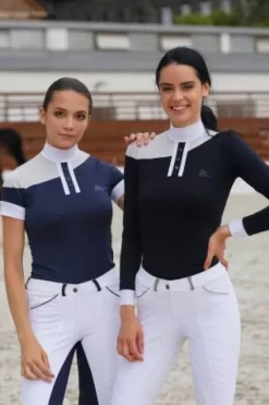 Discount Polo de concours équestre HIGH TECH OVAL - - Haute performance Femme La Cavalière En Concours|La Femme En Concours