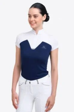 Online Polo de concours équestre POP - - Manches courtes Femme La Cavalière En Concours|La Femme En Concours