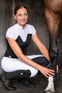 Online Polo de concours équestre POP - - Manches courtes Femme La Cavalière En Concours|La Femme En Concours