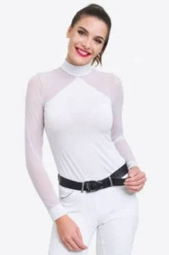 Online Polo de concours équestre MARIELLE - - Manches longues Femme La Cavalière En Concours|La Femme En Concours