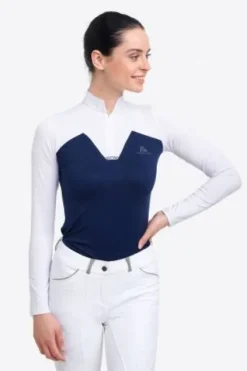 Hot Polo de concours équestre POP - - Manches longues Femme La Cavalière En Concours|La Femme En Concours