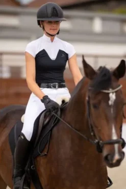 Hot Polo de concours équestre POP - - Manches longues Femme La Cavalière En Concours|La Femme En Concours