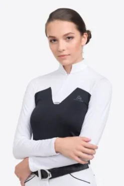 Hot Polo de concours équestre POP - - Manches longues Femme La Cavalière En Concours|La Femme En Concours