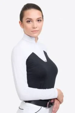 Hot Polo de concours équestre POP - - Manches longues Femme La Cavalière En Concours|La Femme En Concours