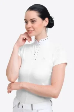 Online Polo de concours équestre DIVA - - Manches courtes Femme La Cavalière En Concours|La Femme En Concours