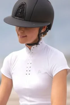 Online Polo de concours équestre DIVA - - Manches courtes Femme La Cavalière En Concours|La Femme En Concours