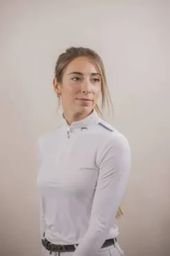 Polo de concours Séville mesh manches longues - PENELOPE COLLECTION Femme La Cavalière En Concours|La Femme En Concours