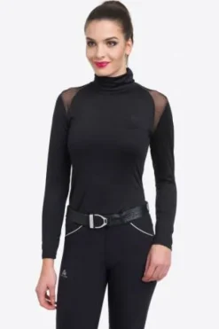Hot Polo d'équitation col roulé FELICITY - - Manches longues Femme Tenue D'Équitation Femme·Polos Et Chemises