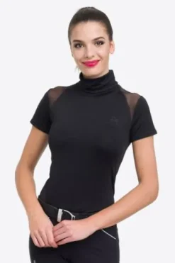 Online Polo d'équitation col roulé FELICITY - - Manches courtes Femme Tenue D'Équitation Femme·Polos Et Chemises