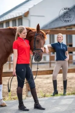 Clearance Polo d'équitation fonctionnel LONDON - - Coton doux Femme Tenue D'Équitation Homme·Polos Et Chemises|Tenue D'Équitation Femme·Polos Et Chemises