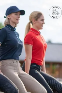 Clearance Polo d'équitation fonctionnel LONDON - - Coton doux Femme Tenue D'Équitation Homme·Polos Et Chemises|Tenue D'Équitation Femme·Polos Et Chemises