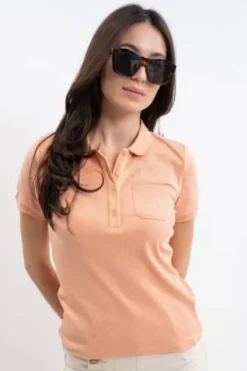 Outlet Polo manches courtes Pamoly - - confort coton Femme Tenue D'Équitation Femme·Polos Et Chemises