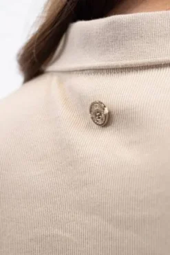 Outlet Polo manches courtes Pamoly - - confort coton Femme Tenue D'Équitation Femme·Polos Et Chemises