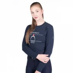 Hot Polo manches longues equine sports Femme Tenue D'Équitation Homme·Polos Et Chemises|Tenue D'Équitation Femme·Polos Et Chemises