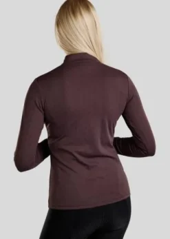 Polo manches longues Mocilia Jacquard Refined - - Fonctionnel et stylé Femme Tenue D'Équitation Femme·Polos Et Chemises
