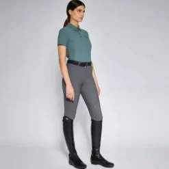Outlet Polo Perforated Insert - Femme Tenue D'Équitation Femme·Polos Et Chemises