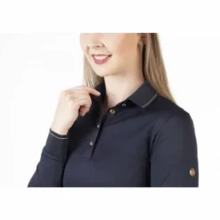 Best Polo rosegold glamour manches longues Femme Tenue D'Équitation Homme·Polos Et Chemises|Tenue D'Équitation Femme·Polos Et Chemises