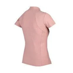 New Polo technique manches courtes zip paillettes - - Tissu respirant Femme Tenue D'Équitation Femme·Polos Et Chemises
