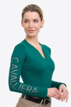 Online Polo technique manches longues Rose Gold - - Performance Femme Tenue D'Équitation Femme·Polos Et Chemises