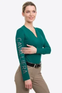 Online Polo technique manches longues Rose Gold - - Performance Femme Tenue D'Équitation Femme·Polos Et Chemises