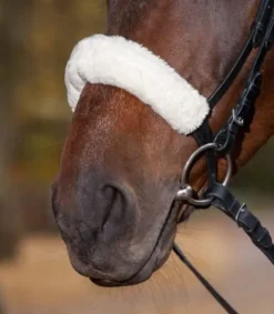 Hot Protège muserolle / tétière faux fur Accessoires De Briderie·Protection Muserolle Et Tétière