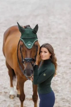 Best Pull col roulé Forest Green - - 100% coton Femme Tenue D'Équitation Femme·Sweat Shirt, Polaire Et Pull Femme