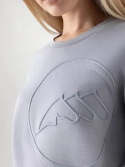 New Pull d'équitation logo brodé CARTAC - - Confort et style Femme Tenue D'Équitation Femme·Sweat Shirt, Polaire Et Pull Femme