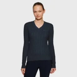 New Pullover Twisted Lisa SS25 Samashield Femme Tenue D'Équitation Femme·Sweat Shirt, Polaire Et Pull Femme