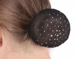 Hot Resille noire stones Femme Tenue De Concours Femme·Résilles Cheveux|Les Accessoires De Concours·Résilles De Cavalière