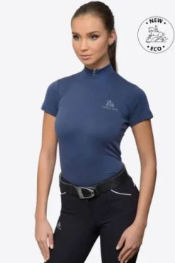 Riding Top à Manches Courtes - - Tissu Technique Femme Tenue D'Équitation Femme·Polos Et Chemises