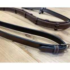 Outlet Rênes caoutchouc avec arrêtoirs 1/2 - Collection One - Jump'in Rênes·Rênes En Caoutchouc